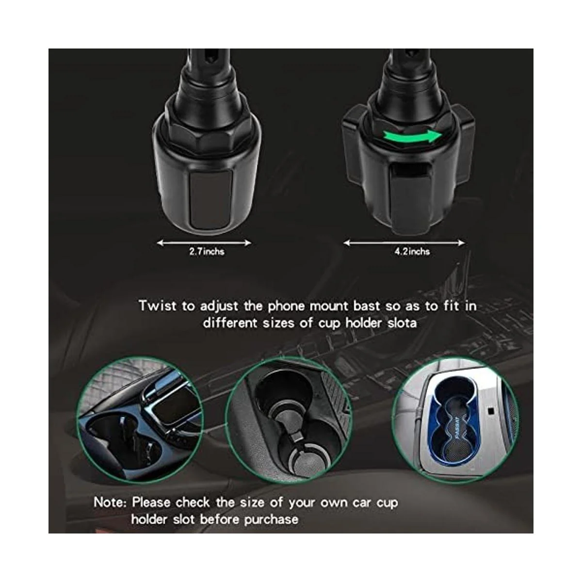 leQuiven Soporte para teléfono de coche compatible con_5