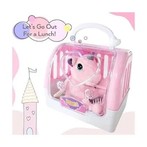 TOYLI Unicornio de peluche con jaula portadora juego de 5_3