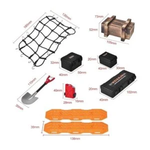 OGRC Caja de almacenamiento 9 en 1 caja de madera red_5