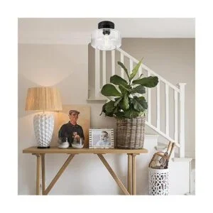 Lámpara de techo industrial semiempotrada bombilla LED de_7