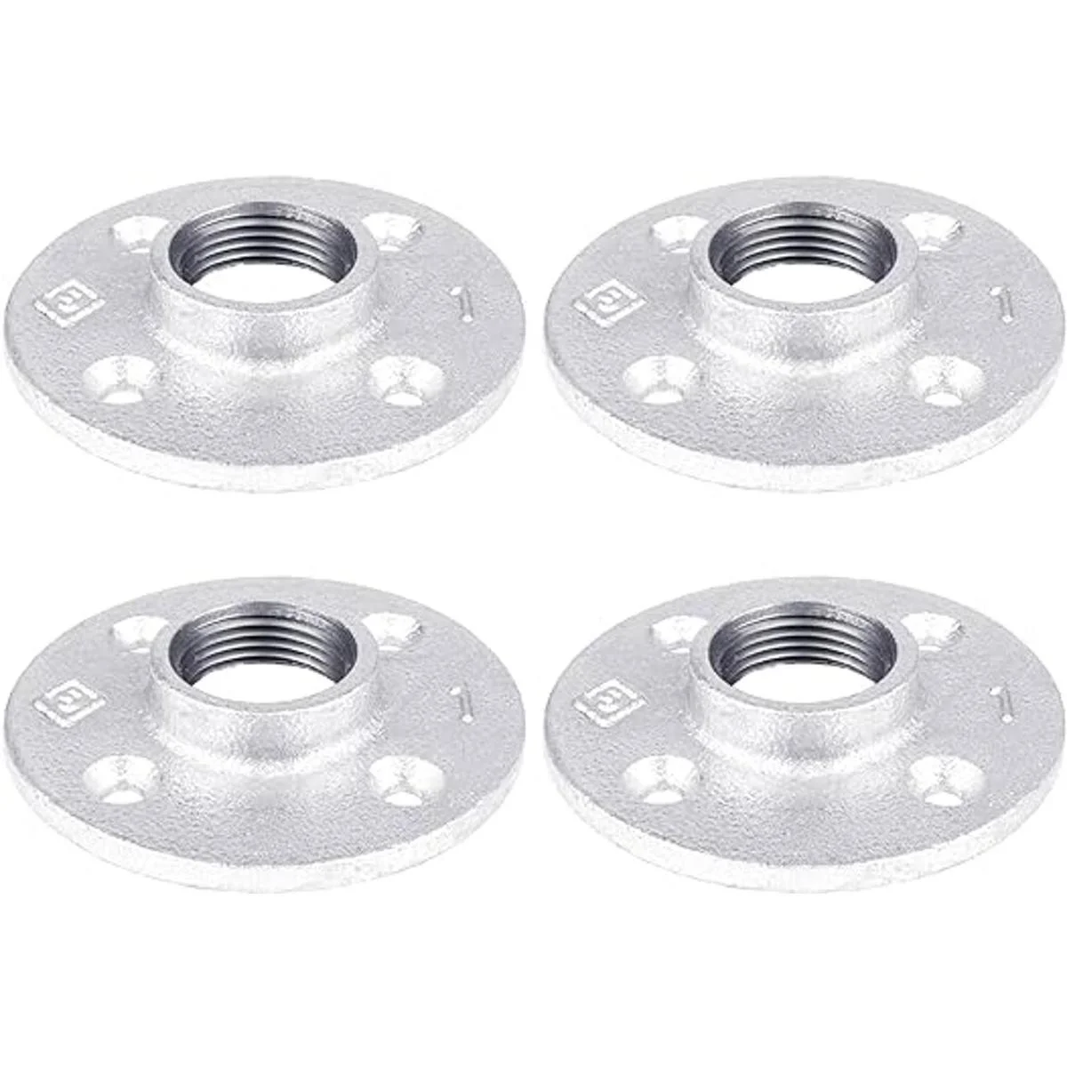 PIPE DCOR Brida de piso de hierro maleable galvanizado_1