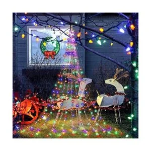 PUHONG Guirnalda de luces que cambian de color con_4