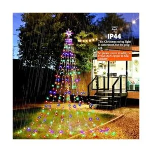 PUHONG Guirnalda de luces que cambian de color con_3