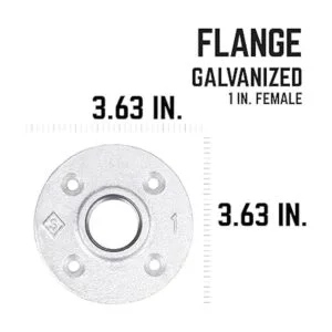 PIPE DCOR Brida de piso de hierro maleable galvanizado_3