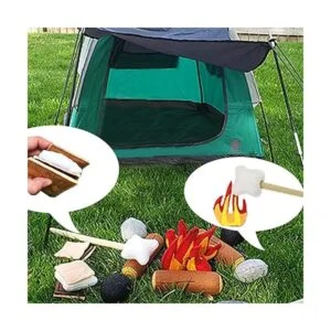 Juego de 23 juguetes de fogata juego de fieltro de felpa_6