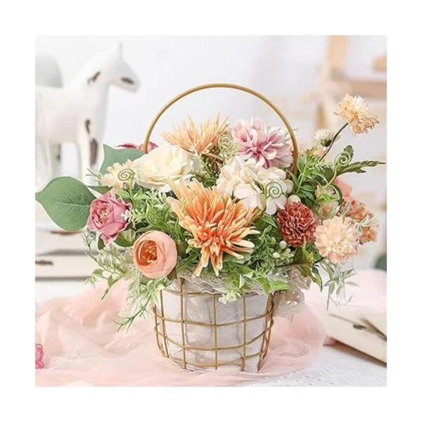 YYHUAWU Juego combinado de flores artificiales caja de_6