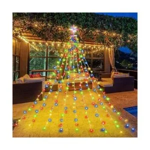 PUHONG Guirnalda de luces que cambian de color con_2