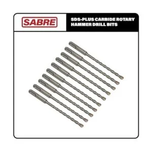 Sabre Tools Paquete de 10 brocas SDS Plus de 14 pulgadas_4