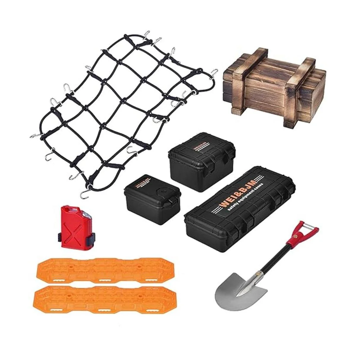 OGRC Caja de almacenamiento 9 en 1 caja de madera red_1