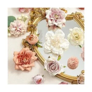 YYHUAWU Juego combinado de flores artificiales caja de_2