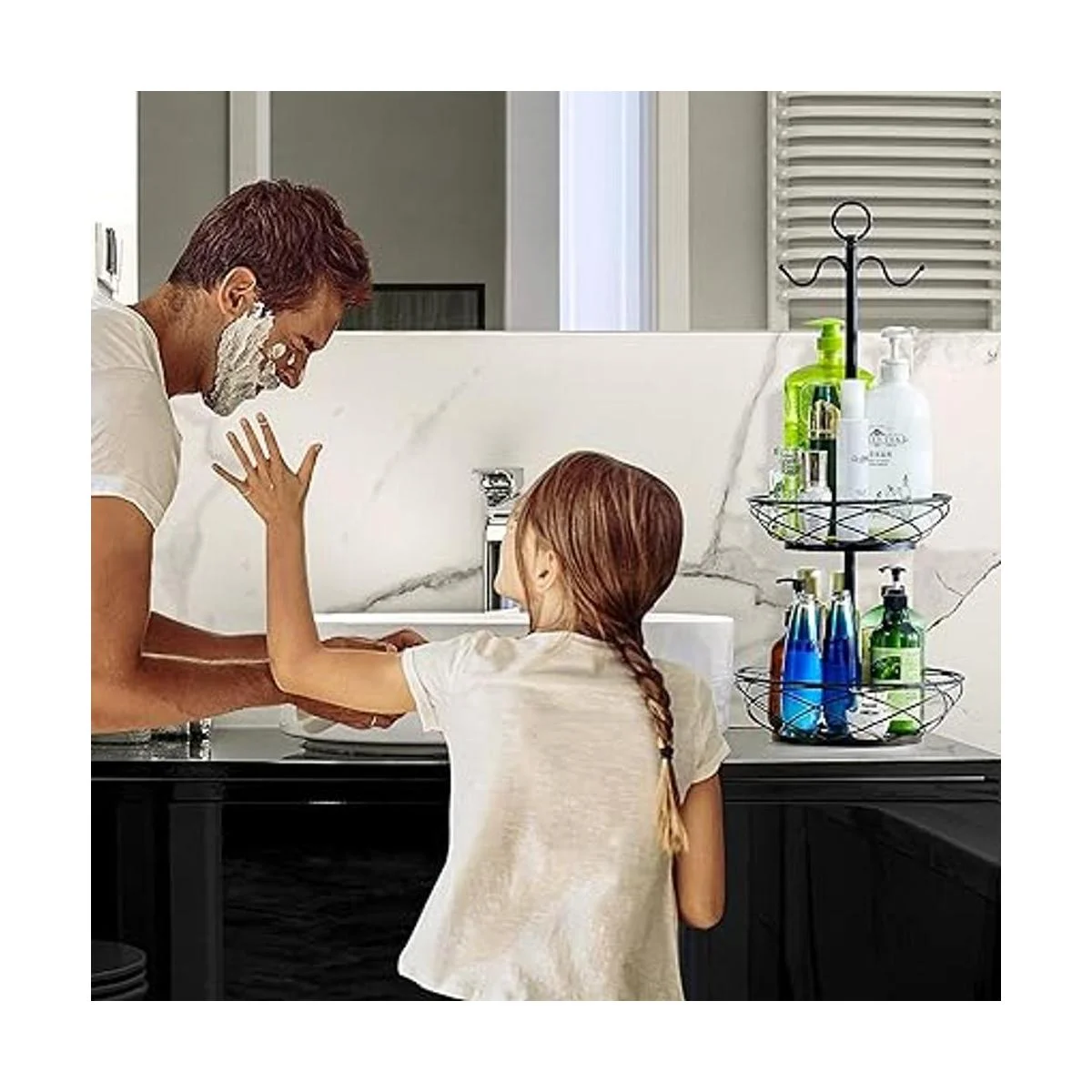 Cesta de frutas Frutero de 2 niveles con colgador de_5