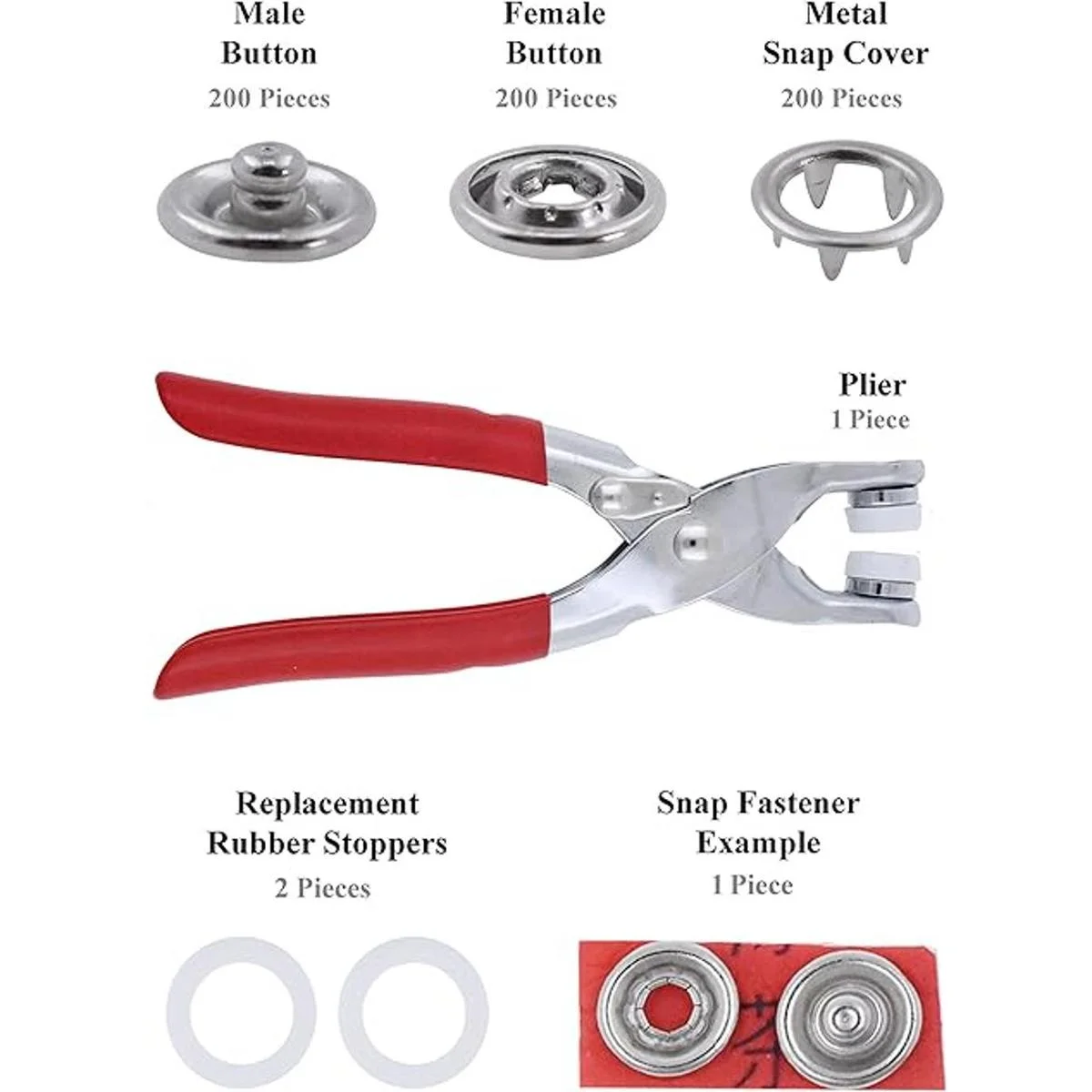 Mandala Crafts Kit de botón de presión de metal botones a_3