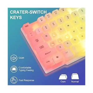 CHONCHOW Combo de teclado y mouse LED teclado_2