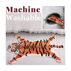 Alfombra con forma de tigre bonita alfombra de baño de_2