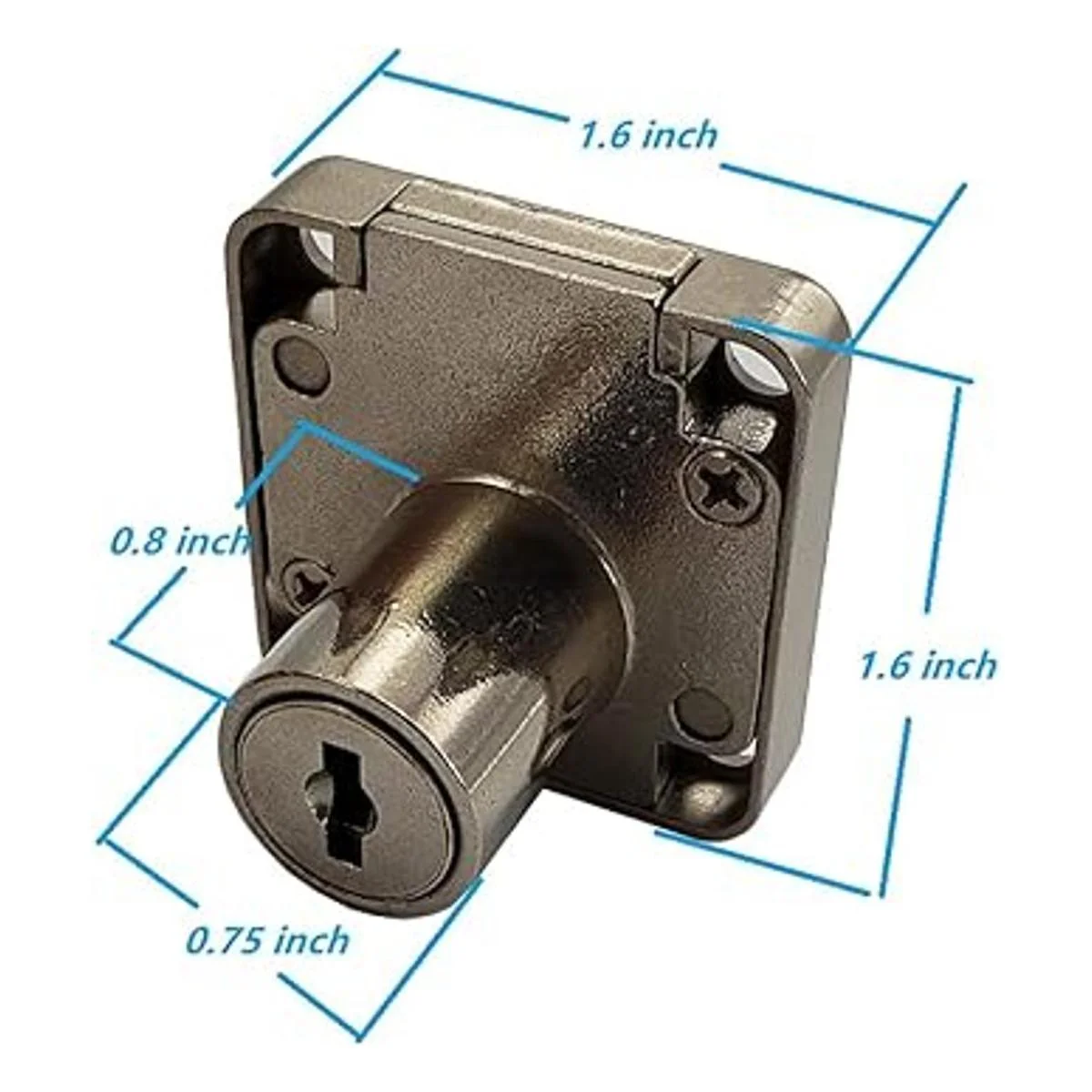 4 juegos de cerradura de muebles de PUROCEAN con llave_3