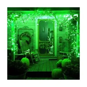 JMEXSUSS Paquete de 2 100 luces LED solares verdes de_7