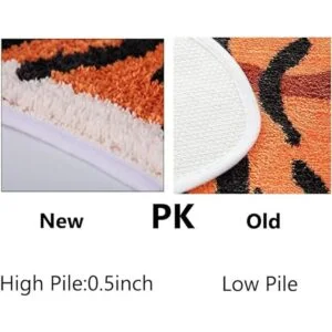 Alfombra con forma de tigre bonita alfombra de baño de_5