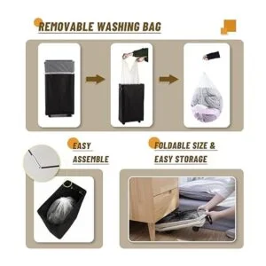 Caroeas Cesto de lavandería Slim Plus de 27.5 pulgadas_6