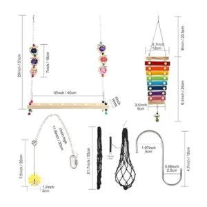 Daxiang 4 juguetes de pollo para accesorios de gallinero_2