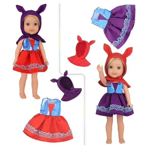 SOTOGO 11 juegos de ropa de muñeca American Wellie ropa_5