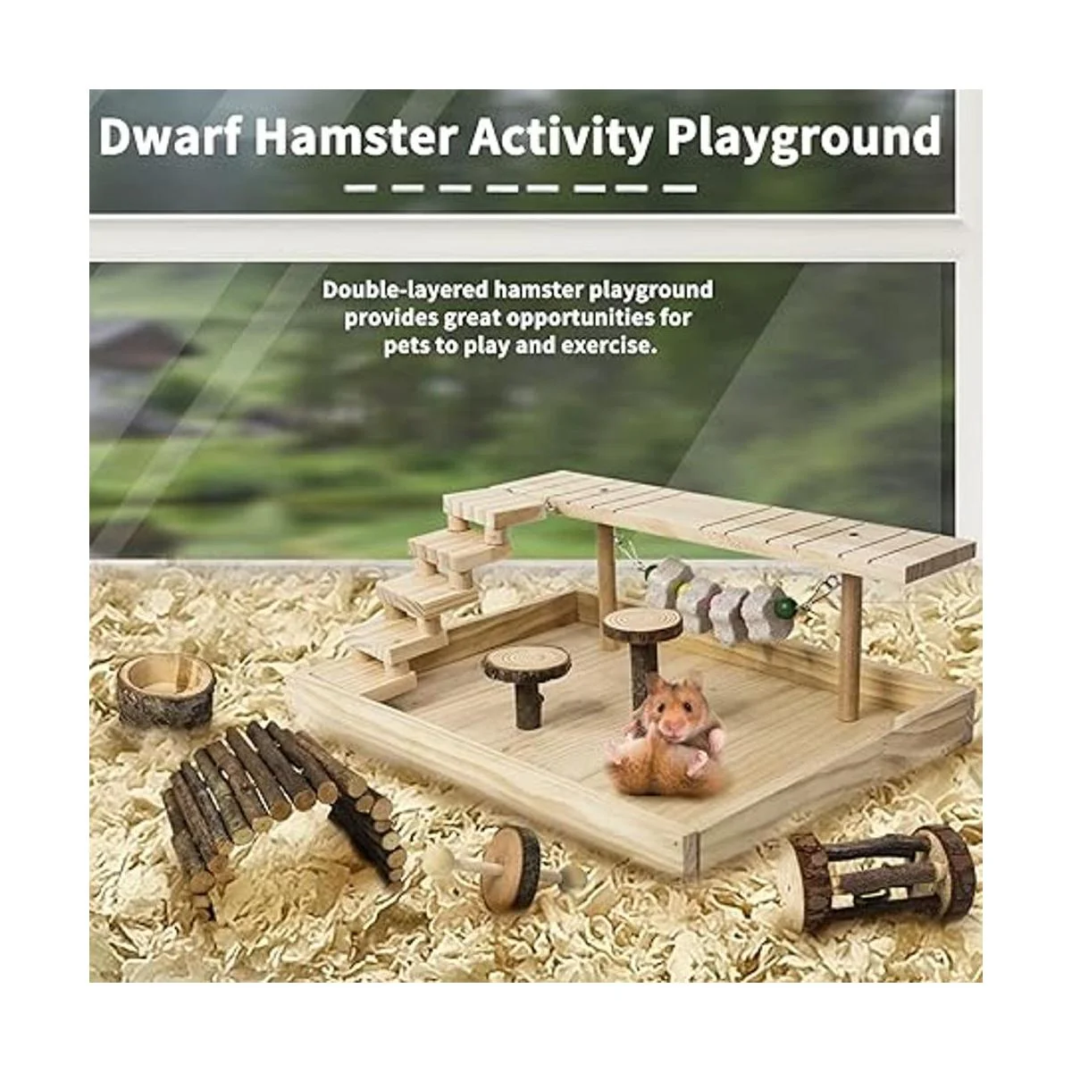 Hamiledyi Zona de juegos de actividades de hámster enano_2