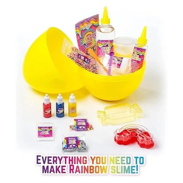 GirlZone Kit de limo de bricolaje de caramelo arcoíris_5