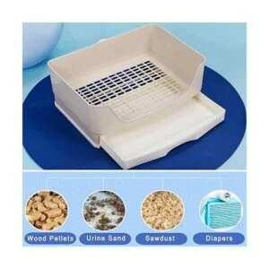 Hamiledyi Caja de arena grande para conejos inodoro de_4