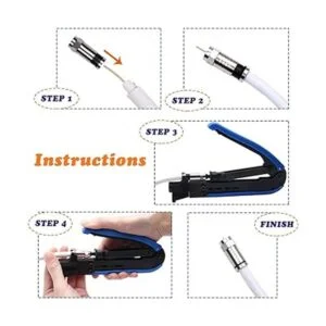 Delgada Kit de herramientas de compresión coaxial juego_5