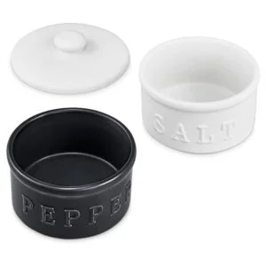 enkiware Cuencos de sal y pimienta con tapa juego de 2_2