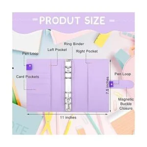 5 unidades A6 de piel sintética para cuadernos de 6_2