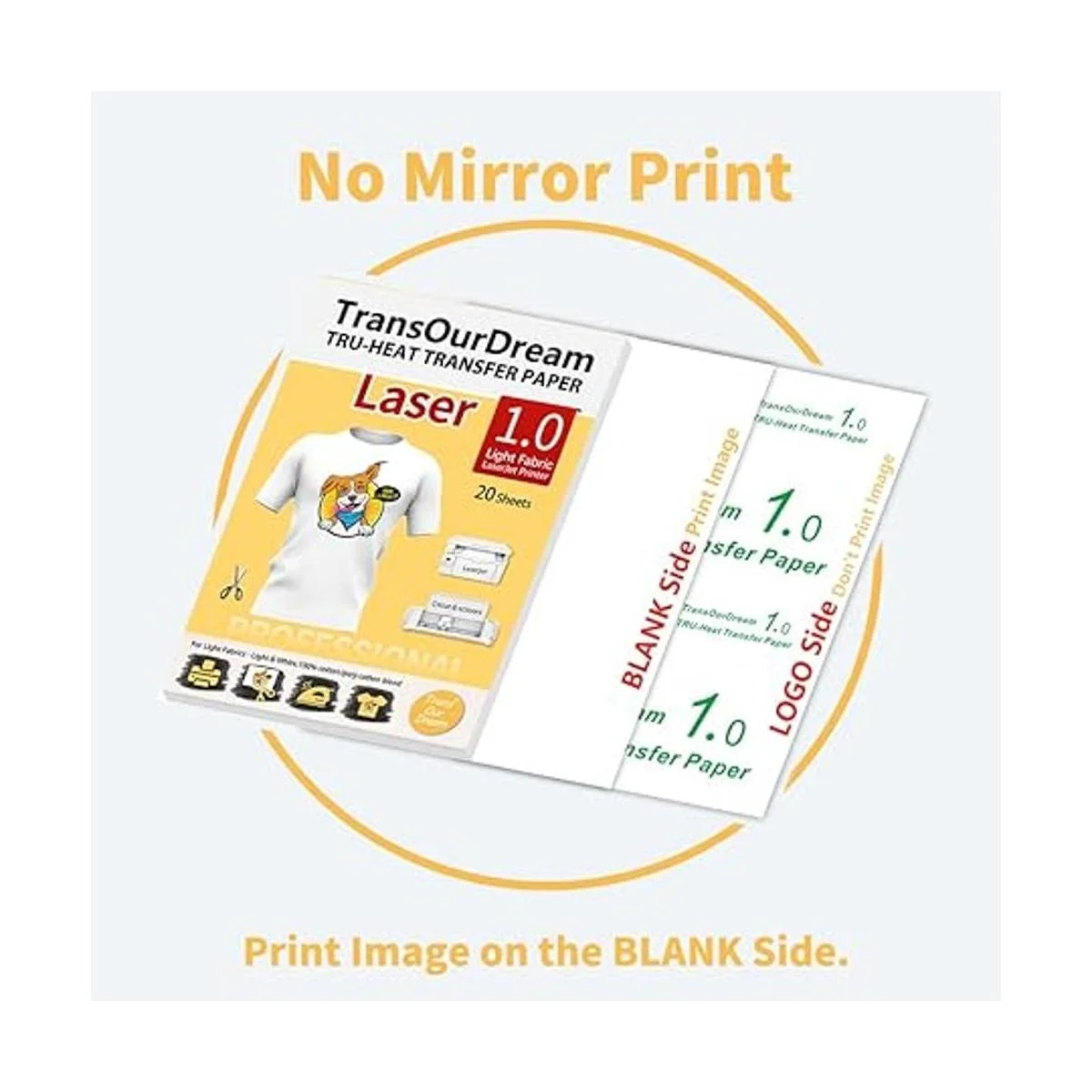 TransOurDream Papel termotransferible para planchar para_4