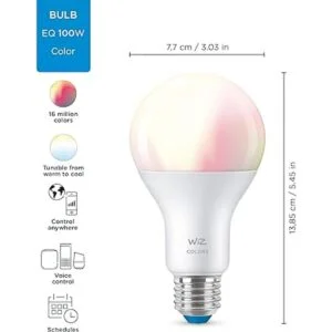 WiZ Connected Bombilla WiFi inteligente A21 de alto_4