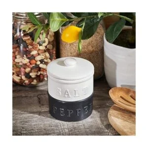 enkiware Cuencos de sal y pimienta con tapa juego de 2_7