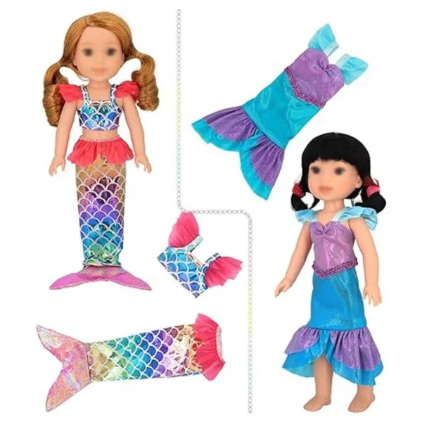 SOTOGO 11 juegos de ropa de muñeca American Wellie ropa_6