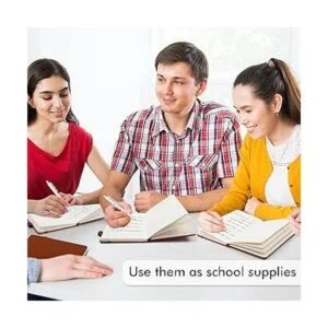 Feela Paquete de 5 cuadernos clásicos a rayas de tapa_5