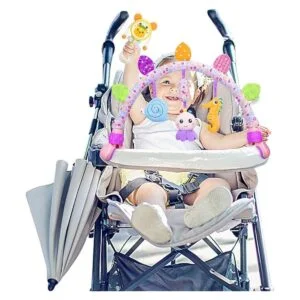 Caterbee Juguetes de moisés de viaje para cochecito de_3