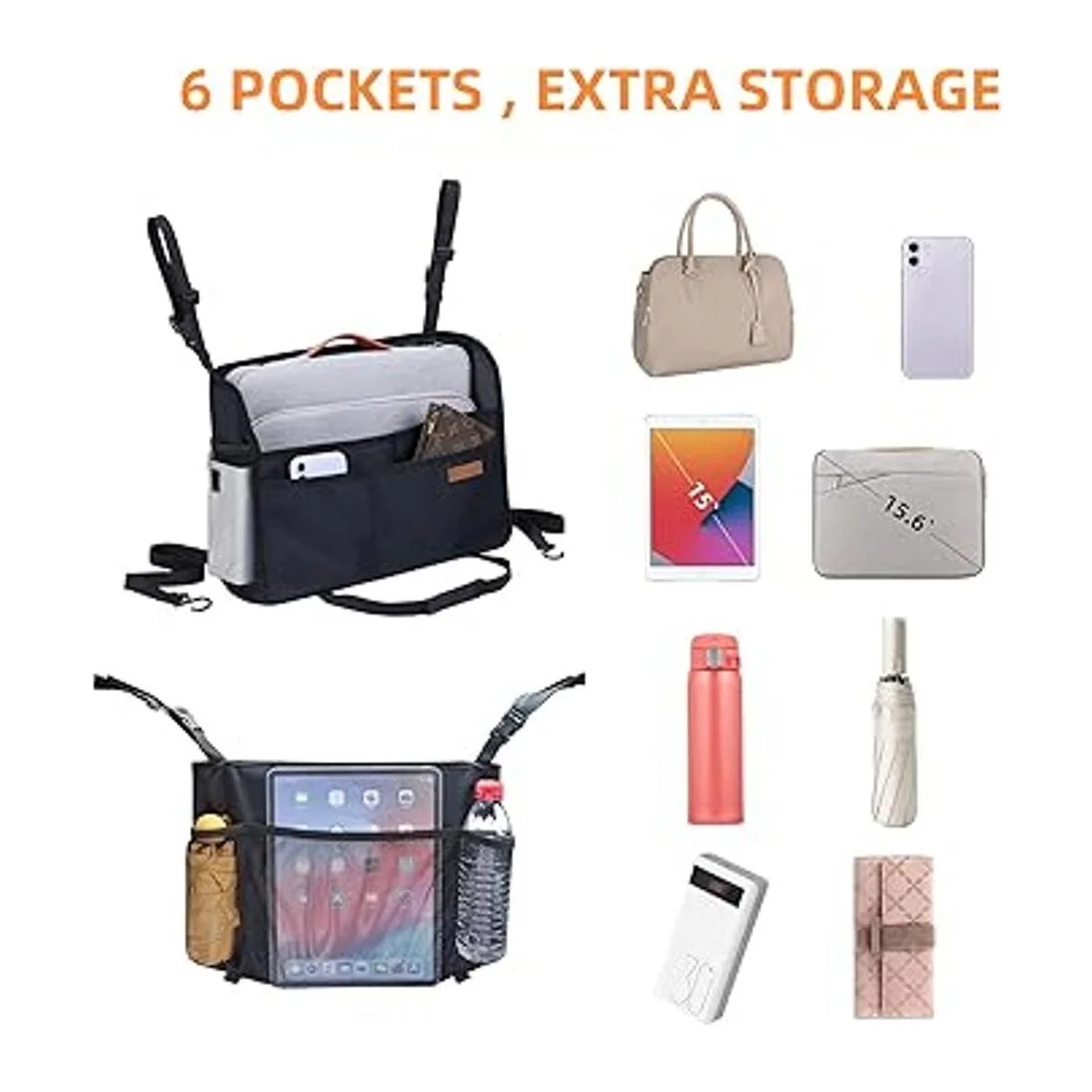 WLLWOO Soporte para bolso de coche entre el asiento para_5