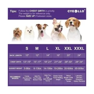 cyeollo Fleece Dog Sweater Reflective Zip Up Jacket Coat_2