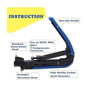 Delgada Kit de herramientas de compresión coaxial juego_2