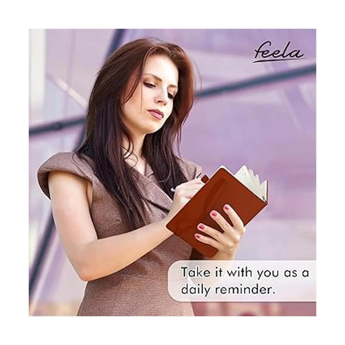 Feela Paquete de 5 cuadernos clásicos a rayas de tapa_6