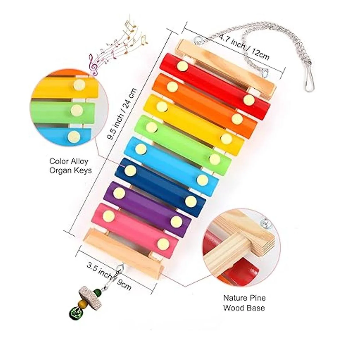 Daxiang 4 juguetes de pollo para accesorios de gallinero_4