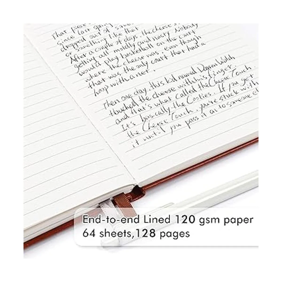 Feela Paquete de 5 cuadernos clásicos a rayas de tapa_3