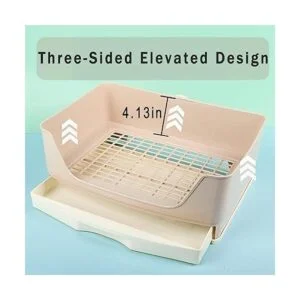 Hamiledyi Caja de arena grande para conejos inodoro de_6