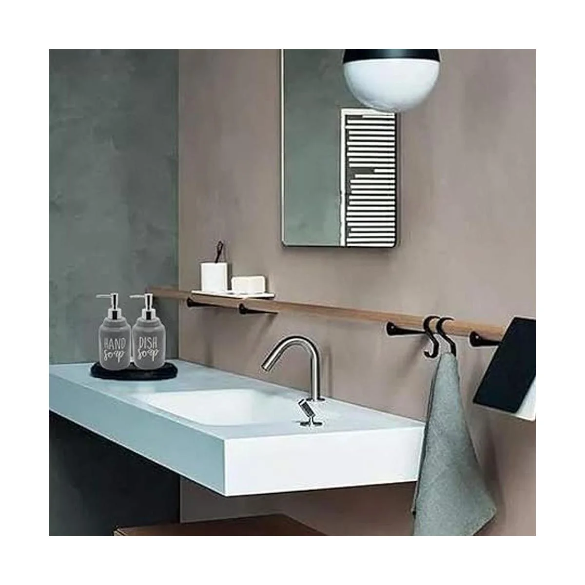 Juego de 2 dispensadores de jabón de manos y jabón de_7