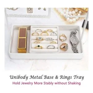 PiQiGrecge Organizador de joyas organizador de aretes de_4