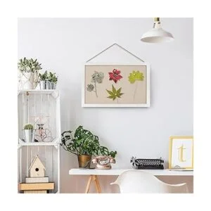 Miratino Paquete de 2 tableros de madera con lino de 16 x_5