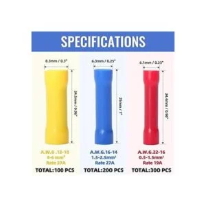 600 conectores de crimpado de empalme a tope conectores_2