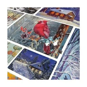 Paquete de 24 rompecabezas paisaje de ilustración de_3