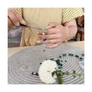 Xmada Kit de fabricación de joyas 1587 cuentas para hacer_6