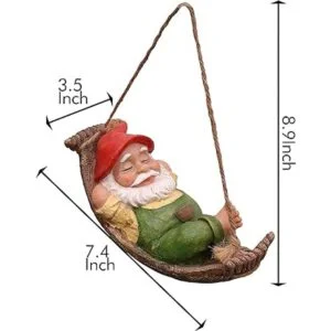 TERESAS COLLECTIONS Bonitos gnomos de jardín para colgar_6